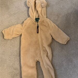LL BEAN never worn teddy bear snow suit